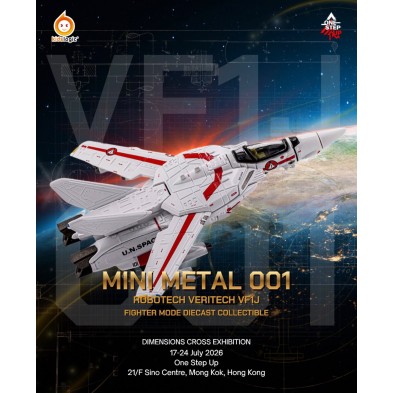 MINI METAL 001 Robotech Veritech VF1J (戰機形態)合金收藏模型